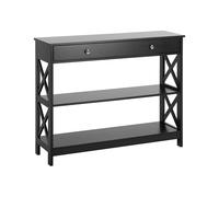 Beliani - Console - Montgomery - 100 x 80 cm, avec Tiroir, en MDF, Noir
