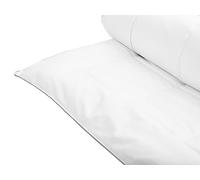 Beliani - Couette - Koutra - 220 x 240 cm, en Coton Ciré et Microfibre, Blanc