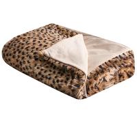 Beliani Couvre-lit en Tissu 150 x 200 cm Motif Léopard Plaid Couverture Kudeli