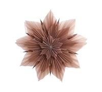 Beliani Décoration en Papier en Forme d'Étoile Flocon de Neige Lampe Suspendue Thème Noel Rose Osteran