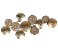 Beliani Décoration Moderne Art Mural Fait à la Main 98 x 45 cm Cadre en Métal Marron Doré Thallium