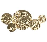 Beliani Décoration Murale Glamour en Métal Fer Forgé Forme Irrégulière 3D Accessoire Décoratif Dorée Calry