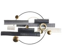 Beliani Décoration Murale Glamour en Métal Fer Forgé Forme Irrégulière 3D Accessoire Décoratif Multicolore Glenade