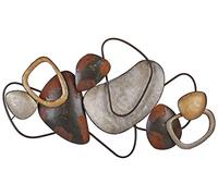 Beliani Décoration Murale Moderne à Suspendre Abstrait Cuivré Pièce d'Accent Intérieur Cobalt
