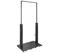 Beliani Douche d'Extérieur Moderne Solaire en PVC Fonction Pluie Noir Maracaibo