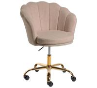 Beliani Fauteuil de Bureau Élégant Pivotant à Hauteur Réglable en Bou eige Monticello