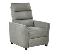 Beliani Fauteuil Inclinable Rétro en Tissu Dossier Réglable avec Repose-Pieds Vert Clair Sande