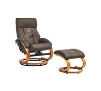 Beliani - Fauteuil Massant - Force - avec Fonction Chauffage et Repose-pied, en