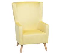 Beliani - Fauteuil - Oneida - En Velours, Jaune