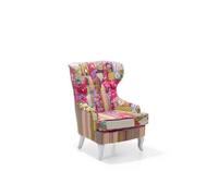Beliani - Fauteuil patchwork en tissu multicolore MOLDE