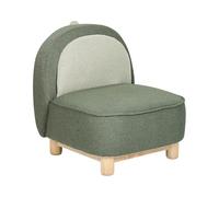 Beliani Fauteuil pour Enfant en Forme de Dinosaure en Polyester Vert Foncé et Bois Faborg