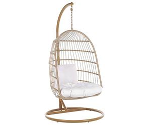 Beliani Fauteuil Suspendu avec Support Naturel Polyrotin