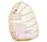 Beliani - Fauteuil Suspendu - Casoli - en Rotin PE, Beige