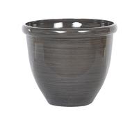 Beliani Grand Cache-Pot Rond Marron, Diamètre 44 cm en Mélange de Fibres au Design Moderne Idéal pour Intérieur et Extérieur