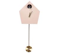 Beliani Horloge Pendulaire Rose Murale Coucou Design Enfants sans Chiffres
