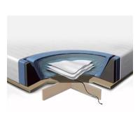 Beliani - Kit complet pour lit à eau 160x200 cm - Matelas à eau - cadre en mousse - housse - 2 x chauffages - podium - conditionneur
