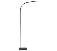 Beliani Lampadaire en Métal Noir à LED Variateur Intensité Lumineuse pour Bureau Norma