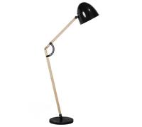 Beliani - Lampadaire - Hetton - E27 Max 60W, en Bois, Gris et Bois Clair