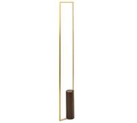 Beliani Lampadaire LED Moderne Abat-Jour en Aluminium Base en Fer Éclairage Salon Chambre Dorée Patricio