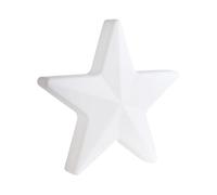 Beliani Lampadaire LED pour Extérieur Moderne Éclairage RVB Matériau Synthétique Forme d'Étoile IP54 Blanc Torne