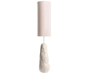 Beliani Lampadaire Organique en Céramique avec Abat-Jour Ajustable en Tissu Beige Selb