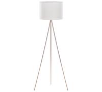 Beliani - Lampadaire - Vistula - E27 Max 60W, en Métal, Blanc et Cuivré