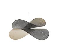 Beliani Lampe à Suspendre Noire en Métal à Assembler Design Moderne Lumière Ambiante Doyles