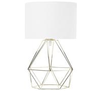 Beliani - Lampe Bureau - Urola - E27 Max 40W, en Métal, Blanc et Doré