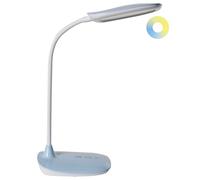 Beliani Lampe de Bureau LED avec Bras Réglable et Rotatif Variateur Bleue Hydra