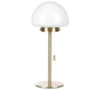 Beliani Lampe de Table Minimaliste avec Abat-Jour en Verre et Base en Métal Doré Moruga