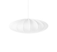 Beliani Lampe Suspendue Moderne Abat-Jour en Nylon Synthétique Plafonnier Blanc Guacara