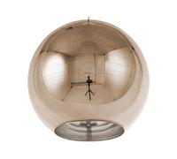 Beliani - Lampe Suspension - Asaro - E27 Max 40W, en Verre, Doré