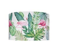 Beliani - Lampe Suspension - Flamingo - E27 Max 40W, en Polyester, Vert et Motif