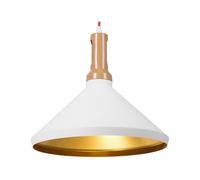 Beliani - Lampe Suspension - Liard - E27 Max 60W, en Aluminium, Blanc et Doré