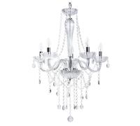 Beliani - Lampe Suspension - Locone - E27 Max 40W, en Verre et Crystal