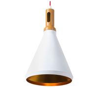 Beliani - Lampe Suspension - Mackenzie - E27 Max 60W, en Aluminium, Blanc et Dor