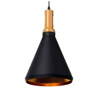 Beliani - Lampe Suspension - Mackenzie - E27 Max 60W, en Aluminium, Noir et Doré
