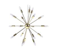 Beliani - Lampe Suspension - Maguse - E14 Max 40W, en Acier, Doré