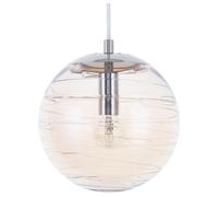 Beliani - Lampe Suspension - Mirna - E14 Max 40W, en Verre, Transparent et Doré