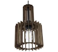 Beliani - Lampe Suspension - Niari - E27 Max 40W, en MDF, bois foncé