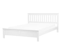 Beliani - Lit - Mayenne - 140 x 200 cm, en Bois, Blanc