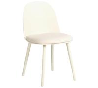 Beliani Lot de 2 Chaises de Salle à Manger en Simili Cuir Structure Synthétique Beige Clair Ankeny
