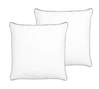 Beliani - Lot de 2 Oreillers - Pelister - 80 x 80 cm, en Coton et Microfibre Bla