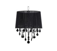 Beliani - Lustre avec abat-jour noir EVANS