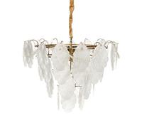 Beliani Lustre Glamour Suspendu en Métal Verre Laiton Transparent Acarigua