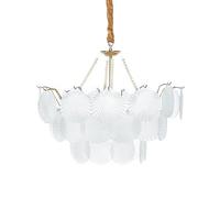 Beliani Lustre Glamour Suspendu en Métal Verre Laiton Transparent Bigote