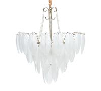 Beliani Lustre Glamour Suspendu en Métal Verre Laiton Transparent Yauca