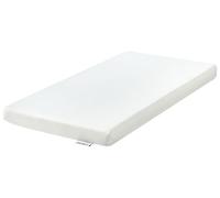 Beliani Matelas en Mousse pour Lit Bébé 70 x 130 cm avec Housse Fermeture Éclair Rembourré Blanc Cuddly