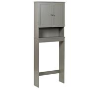 Beliani Meuble de Salle de Bain Traditionnel en MDF sur Pieds avec Étagères Gris Atjoni