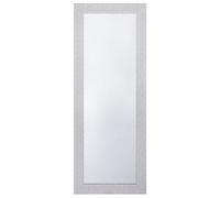 Beliani Miroir Mural au Style Moderne avec Cadre en Plastique Couleur Argentée de Forme Rectangulaire 50 x 130 cm pour Salon